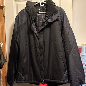 ZeroXposur Men's Black and Gray Puffer Jacket